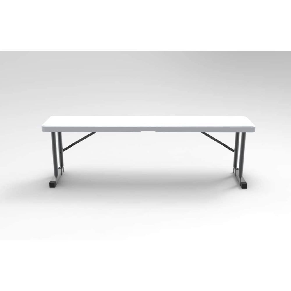 Ontario Furniture 3 Foot Folding Bench Indoor Outdoor Bench Steel Resin