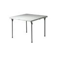 thumbnail image 1 of Ontario Furniture Square Folding Table Lightweight Portable 34 inch Folds in Half In/Outdoor, White, 1 of 5