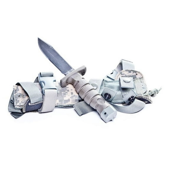 Ontario Knives ASEK Survival Knife Fixed Blade Knife Carbon Steel & Green Kraton