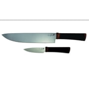 Ontario Knives Agilite Combo Knife Set 14C28N Stainless Steel Amber & Black