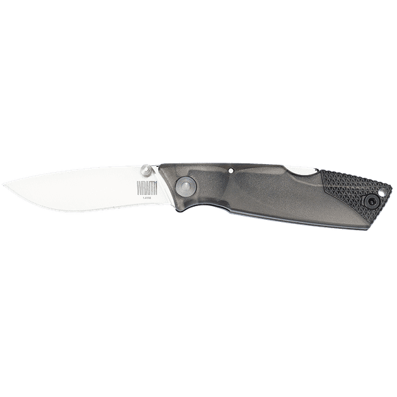 Ontario Knives Wraith Lockback Knife AUS-8 Stainless & Smoke Gray Handle