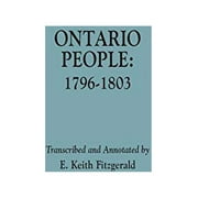 Pre-Owned Ontario People: 1796-1803 Paperback