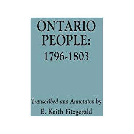 Pre-Owned Ontario People: 1796-1803 Paperback
