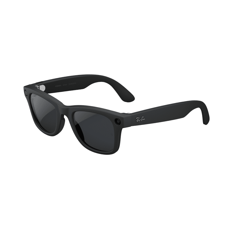 Ray-Ban matte Black gen 2 Wayfarer transition lenses Eyeglasses with Tan Case Ray Ban Meta Wayfarer (Gen 2) glasses with Meta AI, Audio  main image 2