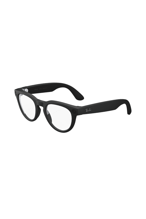 Ray-Ban Meta (Gen 2), Headliner, Matte Black, Clear Lenses | Smart AI Glasses, Camera, Audio, Video