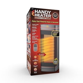 Handy Heater Copper Core Tower Space Heater (1500 W), Oscillating, Ceramic Technology, Adjustable Thermostat, Quiet Operation, Remote Control, Portable Heater for Indoor Use
