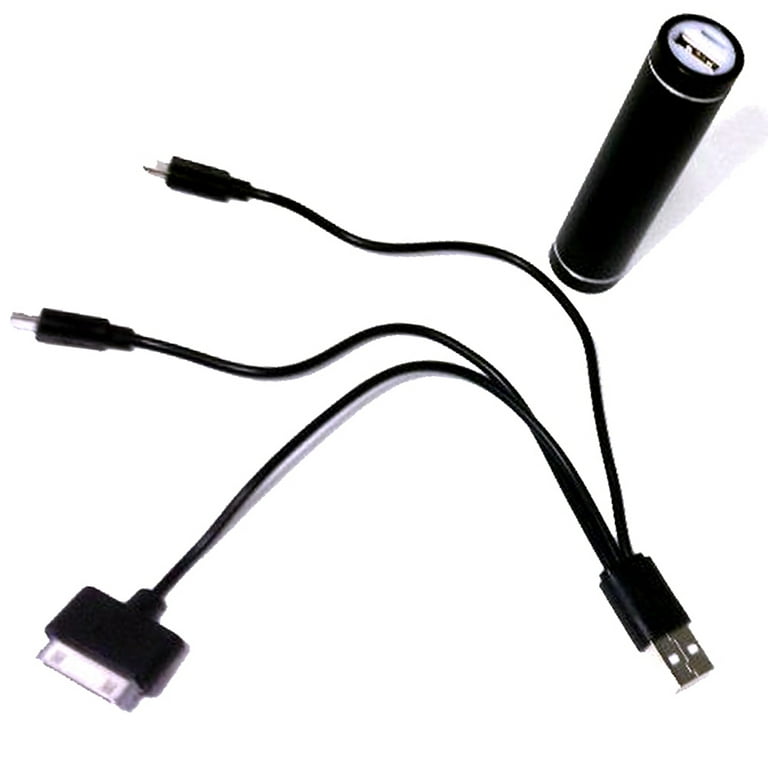 Ontel - Power Up Handy Emergency 3-1 Smart Phones USB Battery Charger Cable  Fit Most - Black 