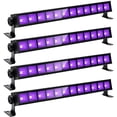 thumbnail image 1 of Ontesik 48W LED Black Light Bar, Light up 28x28ft Area Halloween Flood Blacklight, Home Wall Decorations Fluorescent Party for Christmas Blacklight Party Birthday Wedding4pack, 1 of 7