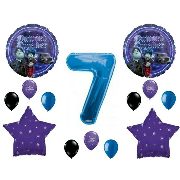 Onward 7th Happy Birthday Party Balloons Decoration Supplies Disney Movie