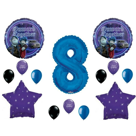Onward 8th Happy Birthday Party Balloons Decoration Supplies Disney Movie