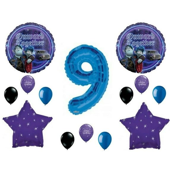 Onward 9th Happy Birthday Party Balloons Decoration Supplies Disney Movie