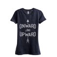thumbnail image 1 of Onward and Upward Women's Fashion Relaxed T-Shirt Tee Heather Navy 2X-Large, 1 of 3