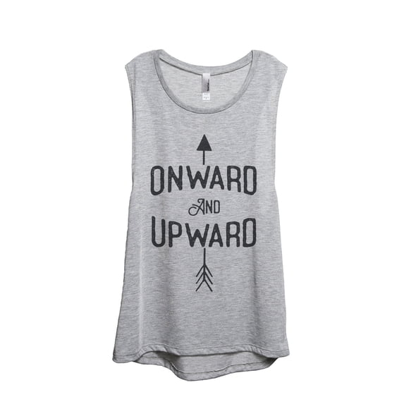 Onward and Upward Women's Fashion Sleeveless Muscle Workout Yoga Tank Top Sport Grey Medium