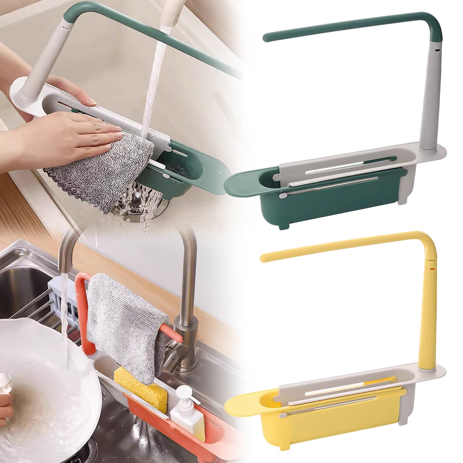 Onwddarefy - Onwddarefy Sink Storage Rack, Onwddarefy Updated Telescopic Sink Storage Rack ...