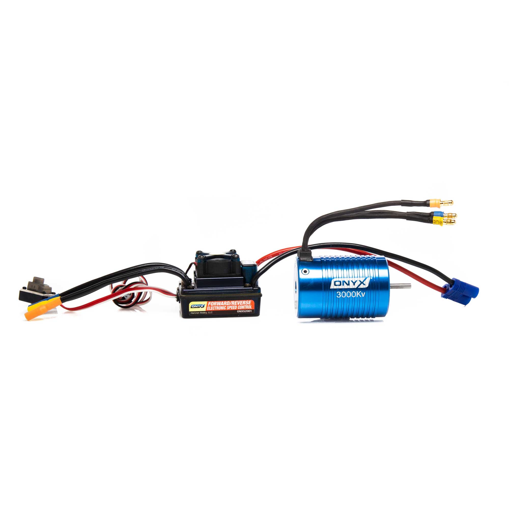 Onyx 1/10 4-Pole ESC/Brushless Motor Combo 3000Kv 3.5mm Bullet EC3 ...