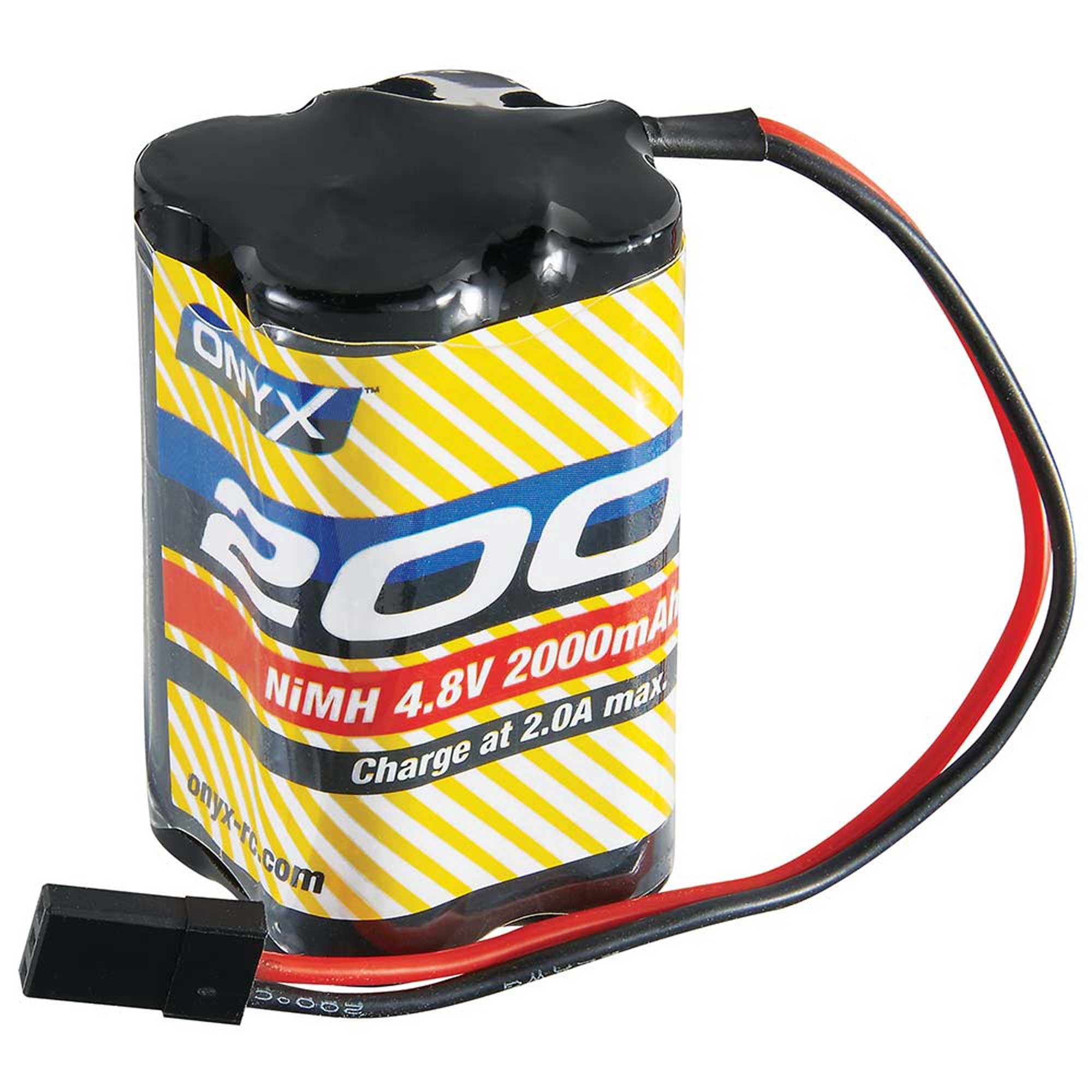 Onyx 4.8V 2000mAh NiMH AA Square Receiver Battery: Universal Receiver ...