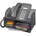 thumbnail image 1 of "Onyx Angled Mesh Steel Telephone Stand, 11.75 X 9.25 X 7, Black | Bundle of 5 Each", 1 of 6