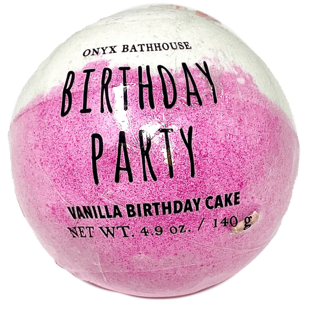 Onyx Bathhouse Birthday Party Vanilla Birthday Cake Bath Bomb, 4.9 Oz.