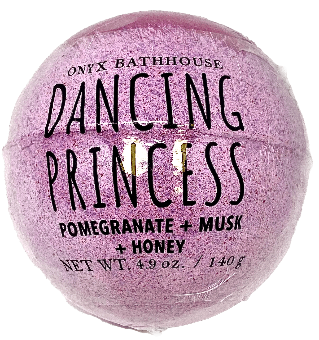 Onyx Bathhouse Dancing Princess Pomegranate, Musk, & Honey Bath Bomb, 4.9 Oz.