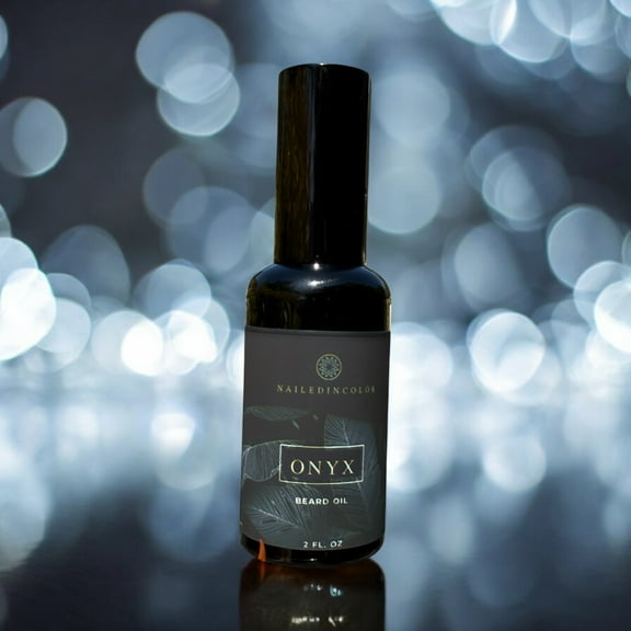 Onyx Beard Oil for Men-Scented-Moisturizing-Skin Protection, 2 Fl oz by NailedInColor