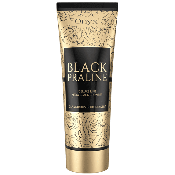 Onyx Black Praline Double Dark Chocolate Tanning Lotion – Advanced Black Bronzer for Indoor Use – Anti-Aging & Anti-Orange Formula