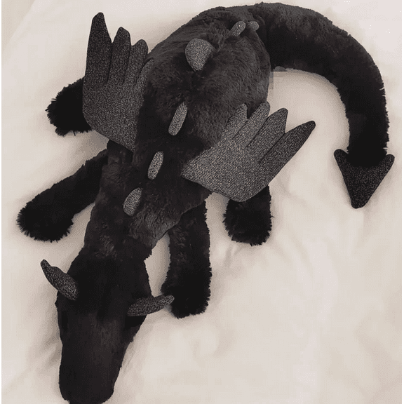Onyx Dragon Plush Black - RETIRED RARE 50cm - NEW WITH TAGS