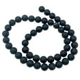 thumbnail image 1 of Onyx Gemstone Matte Finish Round Strand | 8mm | Black | 48 Bead(s), 1 of 11