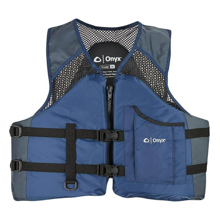 Onyx Mesh Classic Sport Life Jacket Navy Large - Walmart.com