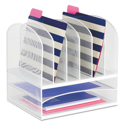 Onyx Desk Organizer w/Two Horizontal and Six Upright Sections,Letter Size, 13.25 x 11.5 x 13, Wine,Ships in 1-3 Business Days Onyx Desk Organizer w/Two Horizontal and Six Upright Sections,Letter Size, 13.25 x 11.5 x 13, Wine,Ships in 1-3 Business Days