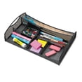 thumbnail image 1 of "Onyx Mesh Drawer Organizer, Seven Compartments, 13 X 8.75 X 2.75, Steel, Black | Bundle of 5 Each", 1 of 2