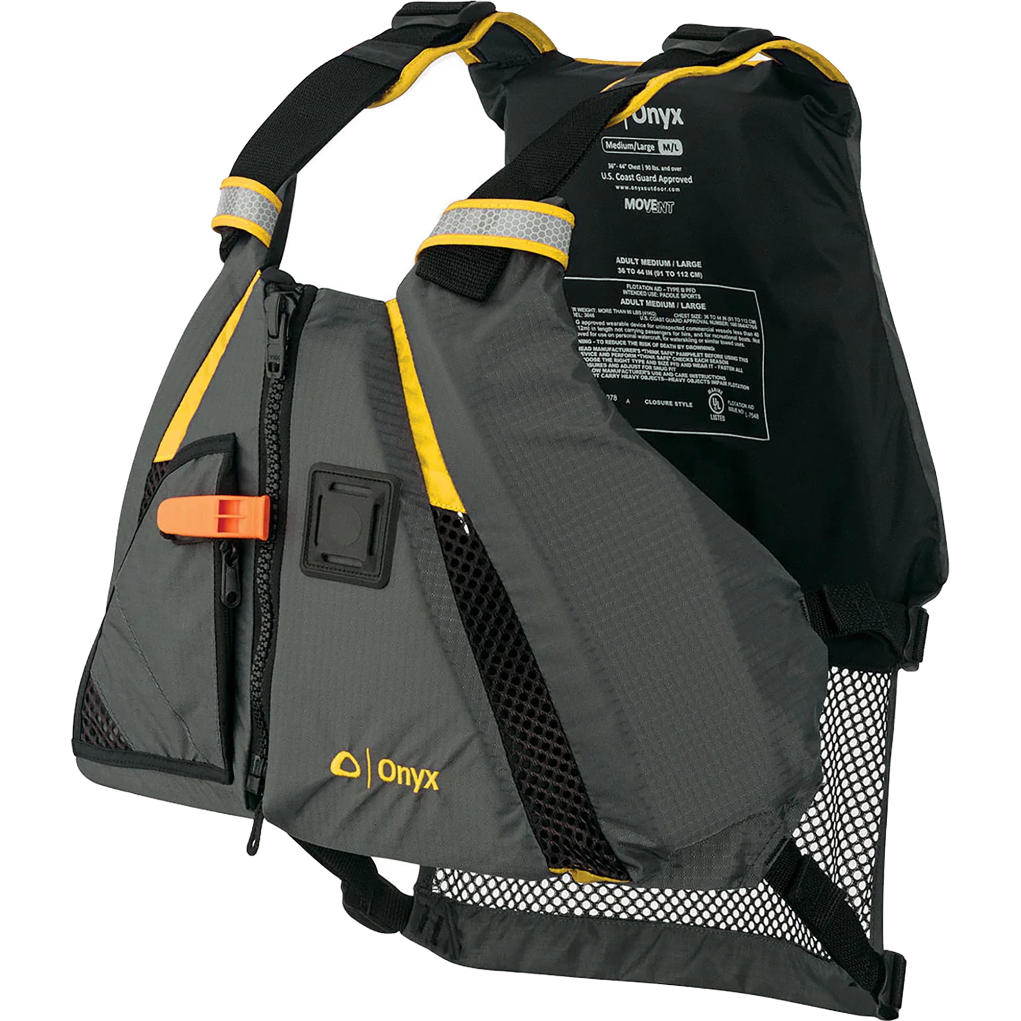 Onyx MoveVent Dynamic Life Jacket - XS/S - Yellow