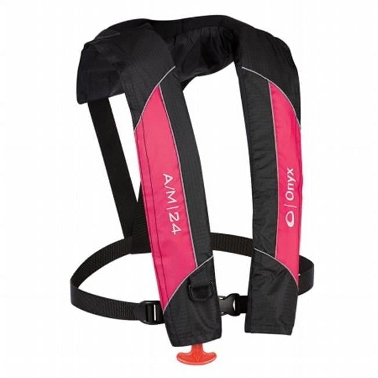 Onyx Outdoor  A-M-24 Automatic-Manual Inflatable Pfd Life Jacket, Pink