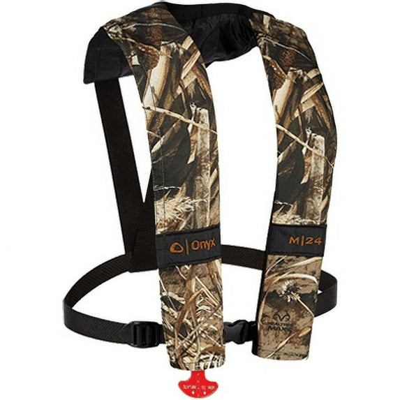 Onyx Outdoor M-24 Manual Inflate Life Jacket-Realtree Max-5
