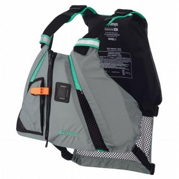 Onyx Outdoor Movement Dynamic Paddle Sports Life Vest Medium - Large, Aqua