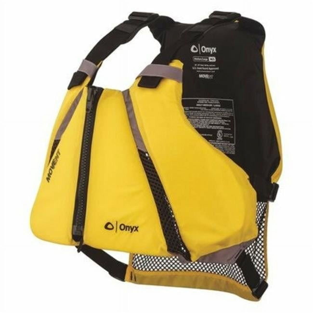 Onyx Outdoor ONX-1220306014 MoveVent Curve Life Vest, Yellow - Extra Large & 2XL