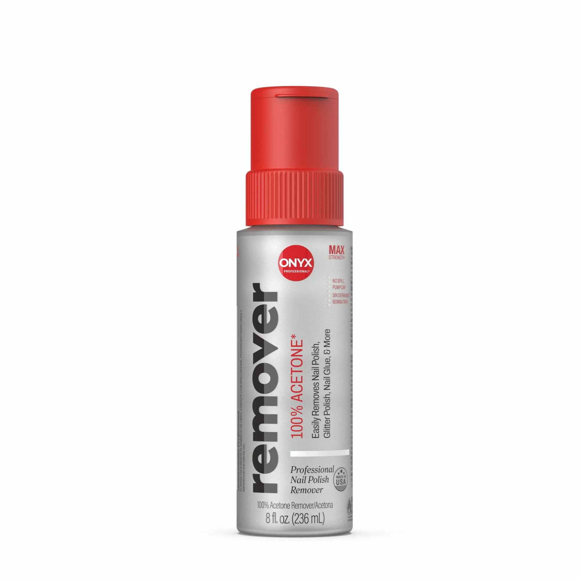 ONYX Professional 100% Acetone* Nail Polish Remover 8 fl oz