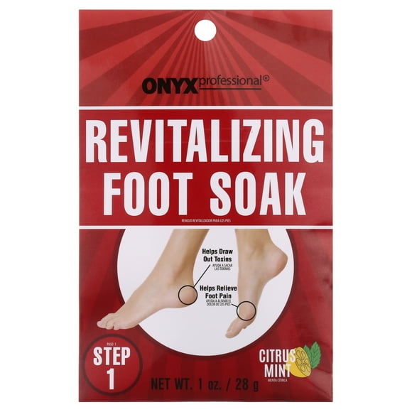 Onyx Professional 4 Pack Foot Spa with Foot Soak, Scrub, Mask and Lotion, One Size