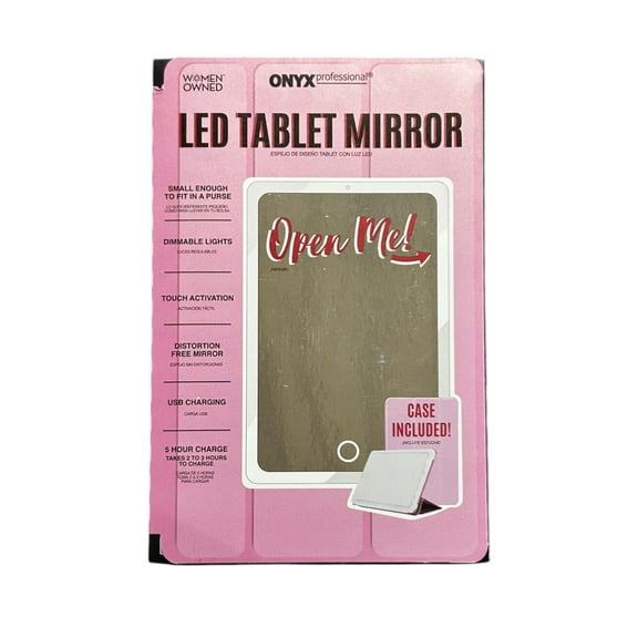 Onyx Professional 9" Handheld Makeup Mirror with Foldable Design