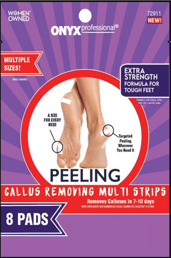 Onyx Professional Callus Removing MultiSized Strips, 8 Strips