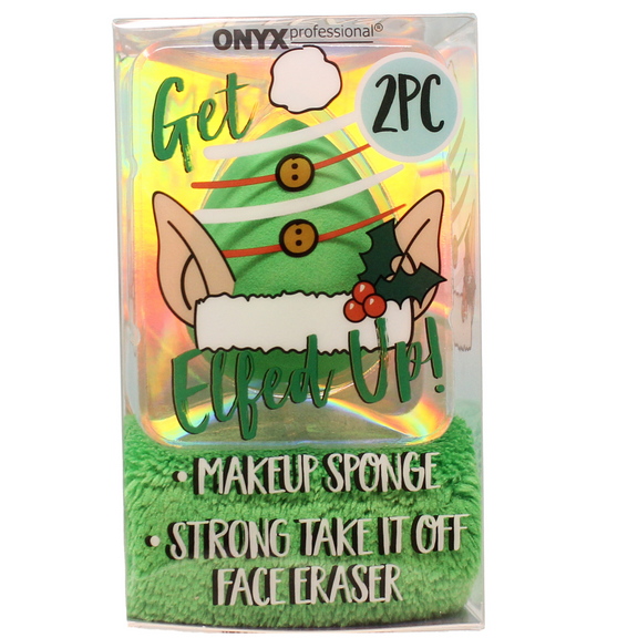Onyx Professional Face On Face Off Makeup Sponge and Makeup Eraser Duo, Elf, Green