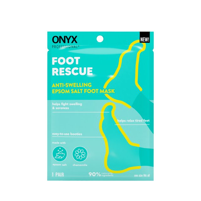 ONYX Professional Foot Rescue AntiSwelling Epsom Salt Foot Mask, 1.35