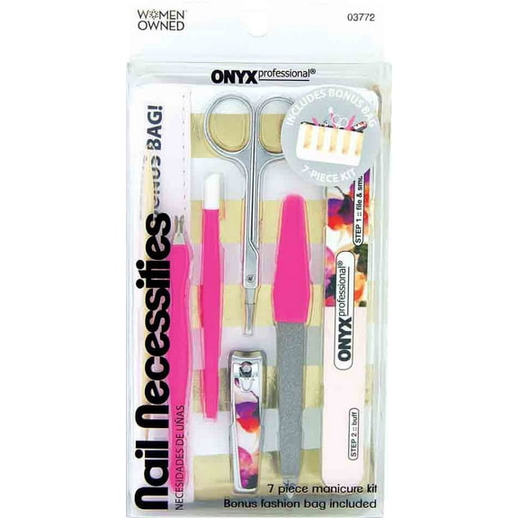Onyx Professional Nail Necessities Manicure Kit, 7 Piece