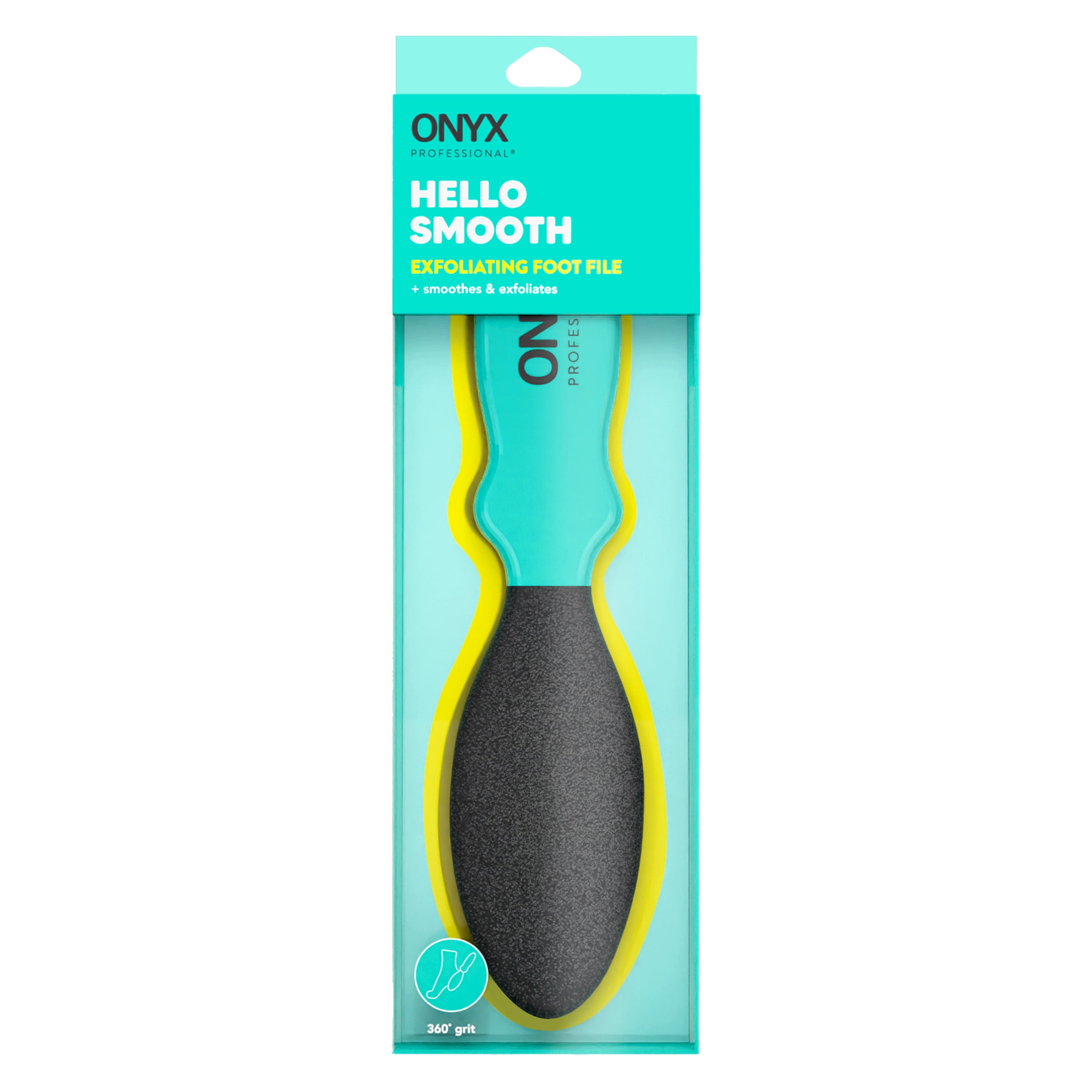 Onyx Professional Stone Sugar Foot File with 360 Degree Grit