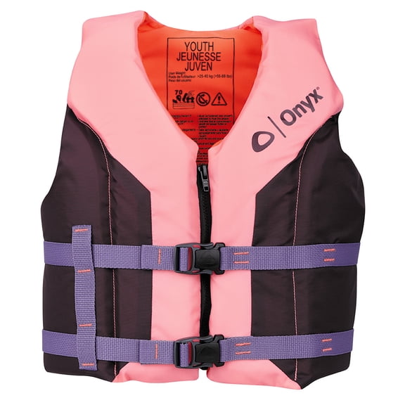 Absolute Outdoor 121000-105-002-26 Onyx Shoal All Adventure Youth Life Jacket - Pink