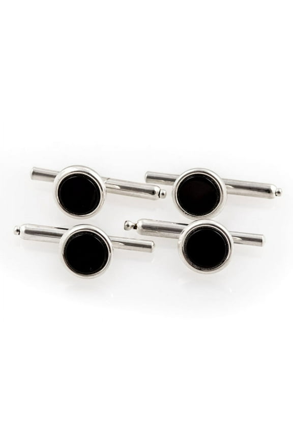 Onyx Spring-back Studs by Cuff-Daddy