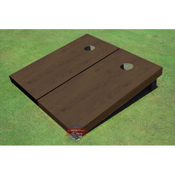 Onyx Stained Solid Border Custom Cornhole Board