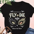 thumbnail image 1 of Onyx Storm Shirt Fourth Wing Shirt Basgiath War College Tee Fly Or Die Fantasy Reader Gift, 1 of 2