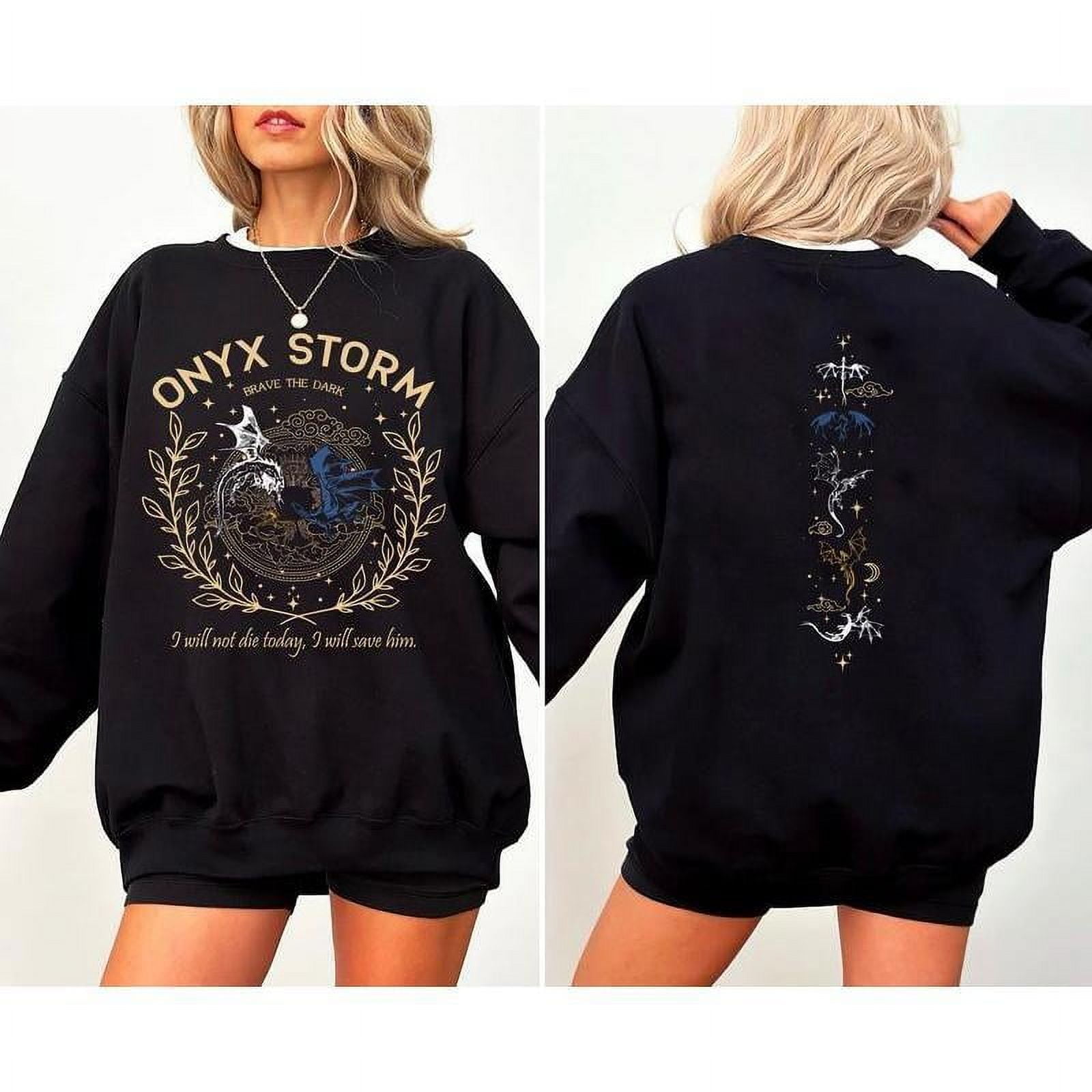 Onyx Storm Unique Design Cozy Fit. Perfect for Fans of Fantasy. Brave ...