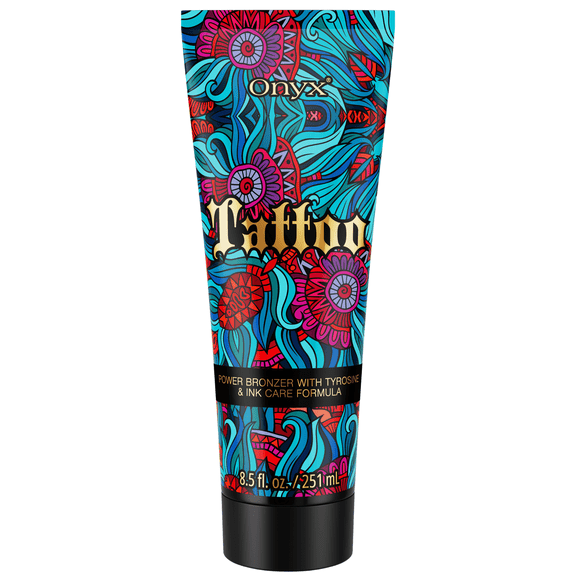 Onyx Tattoo Bronzing Accelerator Lotion with Tattoo Protection, 8.5 fl oz