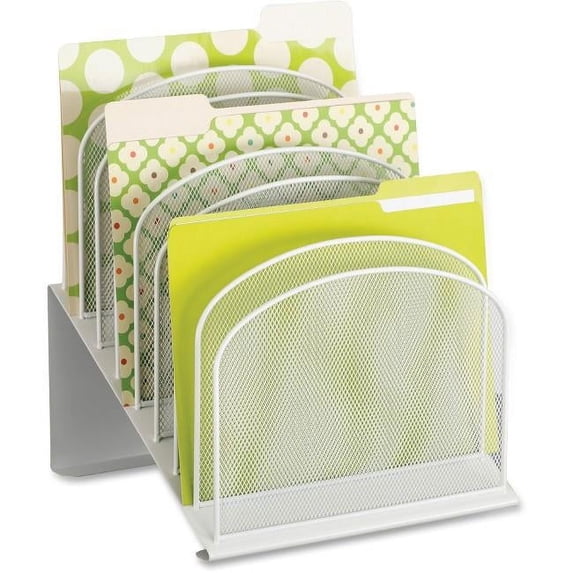 Onyx Wire Mesh Desktop Organizer, White